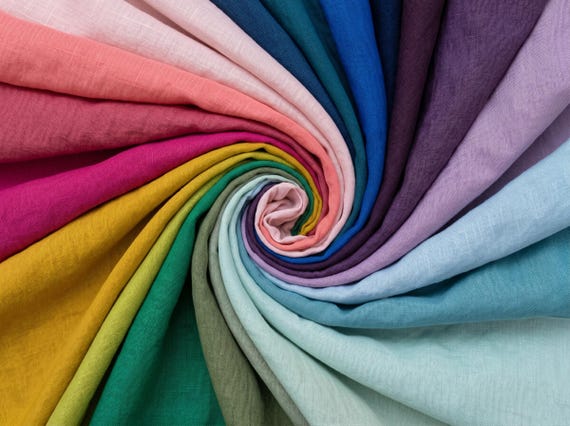 Washed Linen Fabric by the Metre, Softened Lithuanian Linen Fabric, 205 gsm, 145cm (57") Width, OEKO-Tex Certified
