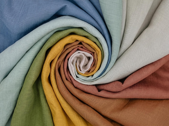 Gewaschenes Leinen aus Litauen, OEKO-TEX® Zertifiziert, 205g/m²