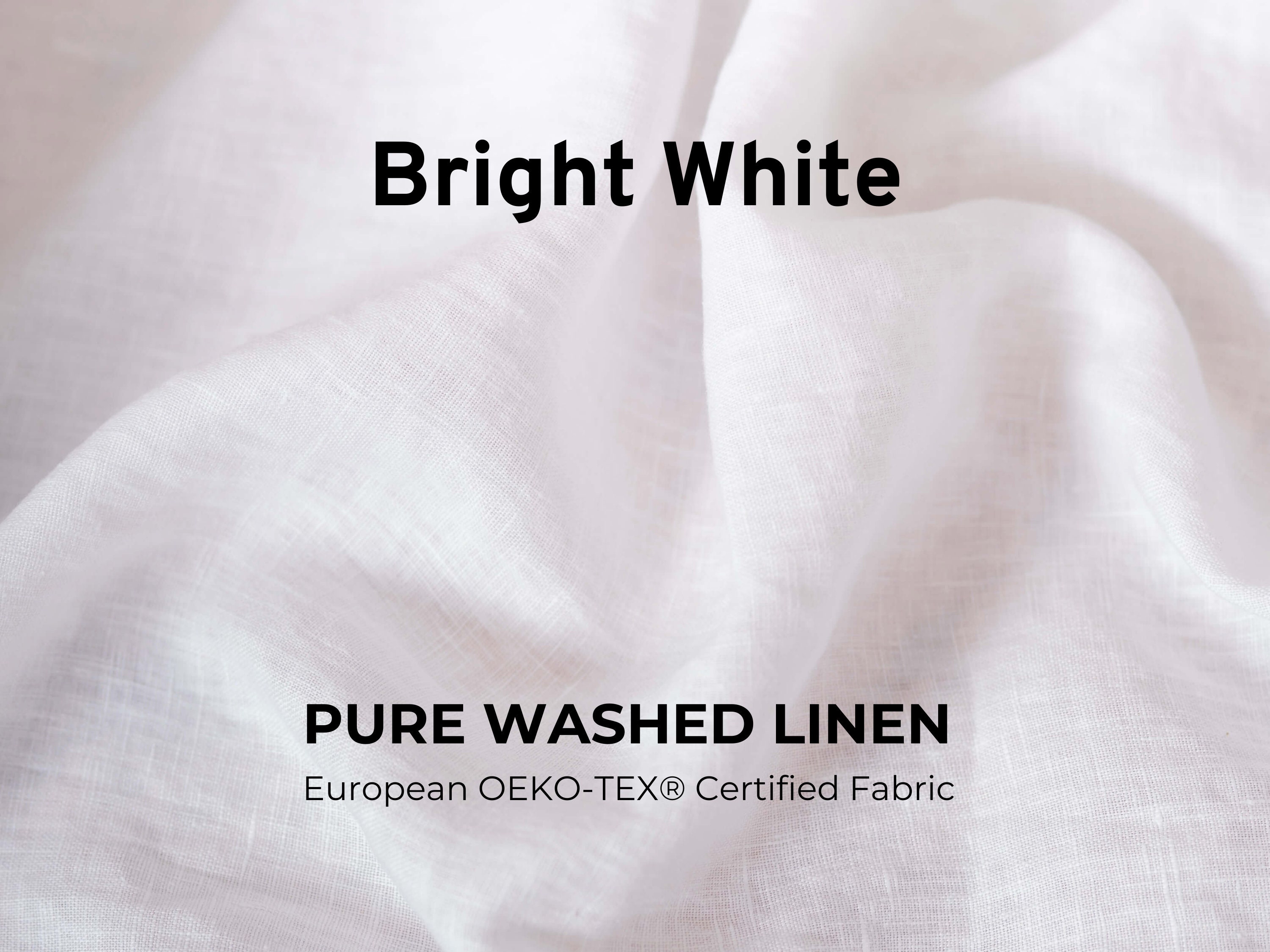 Washed Linen - Oeko-Tex® - White Washed Linen - Oeko-Tex® - White