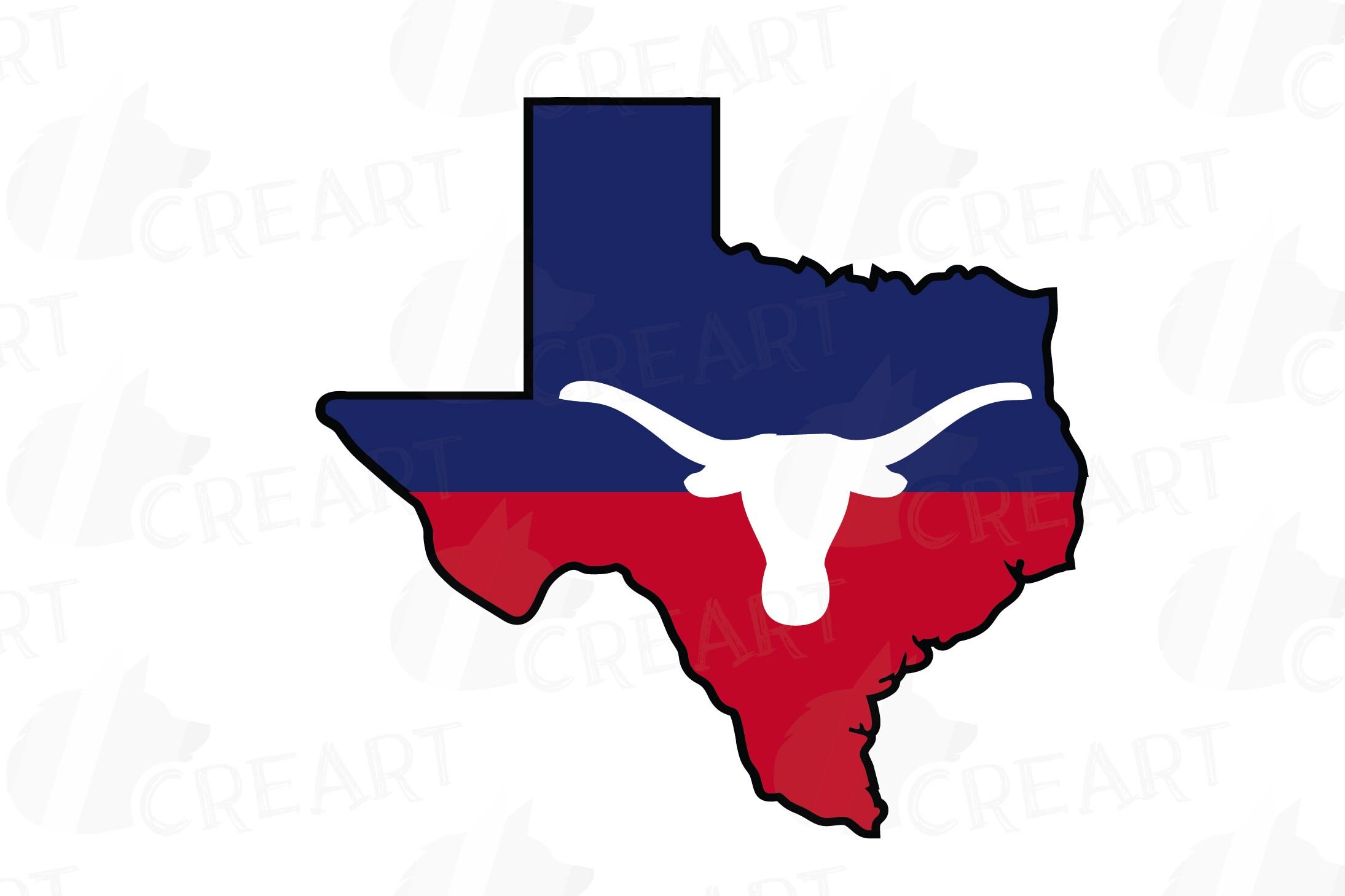 Texas State Map flag and symbols clipart collection. AI | Etsy