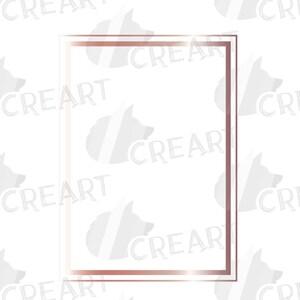 Rose Gold Classic Frames, Printable Borders and Calligraphic Swirls ...