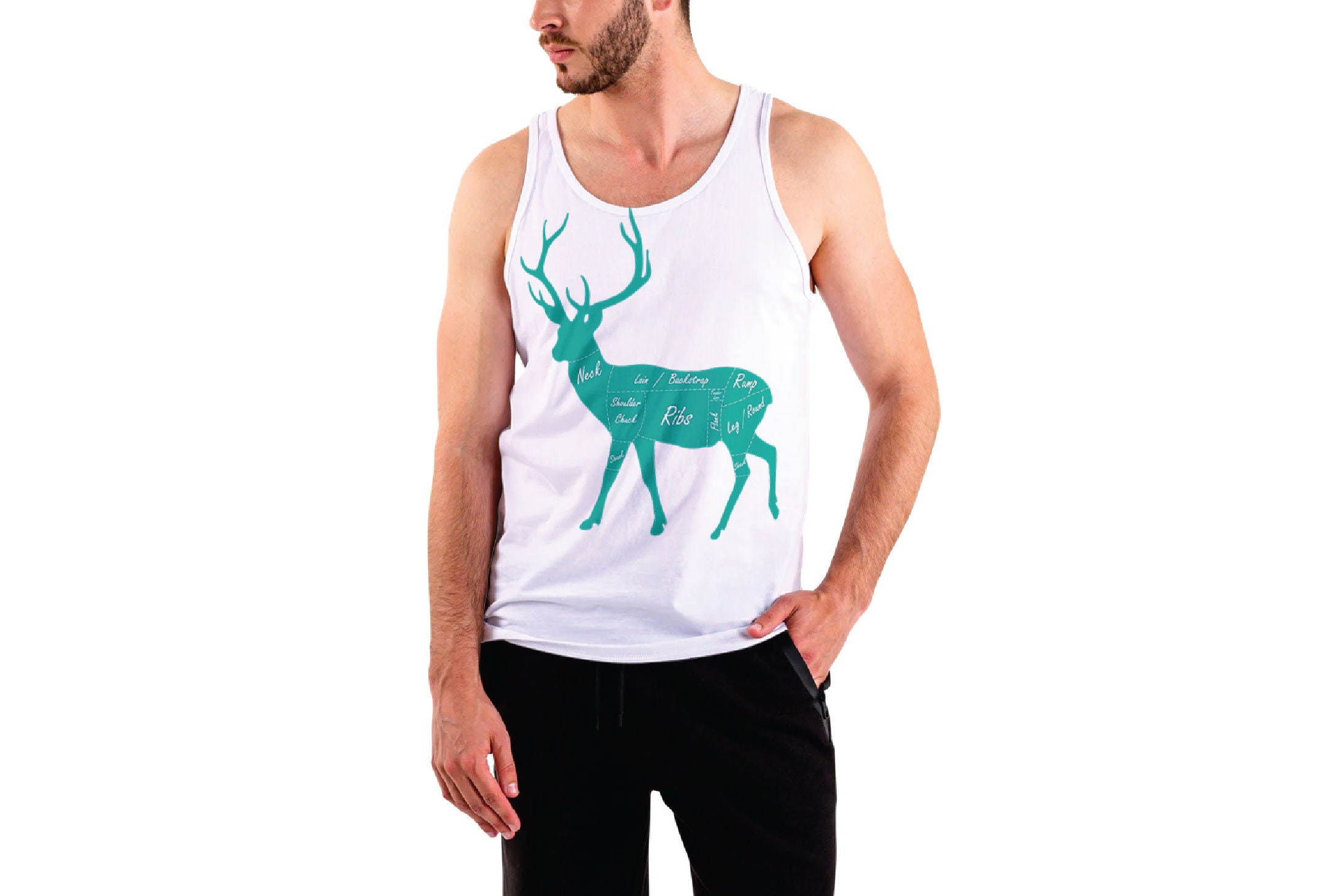 Butcher Chart Cuts of Venison. Deer Meat Cut Diagram Etsy