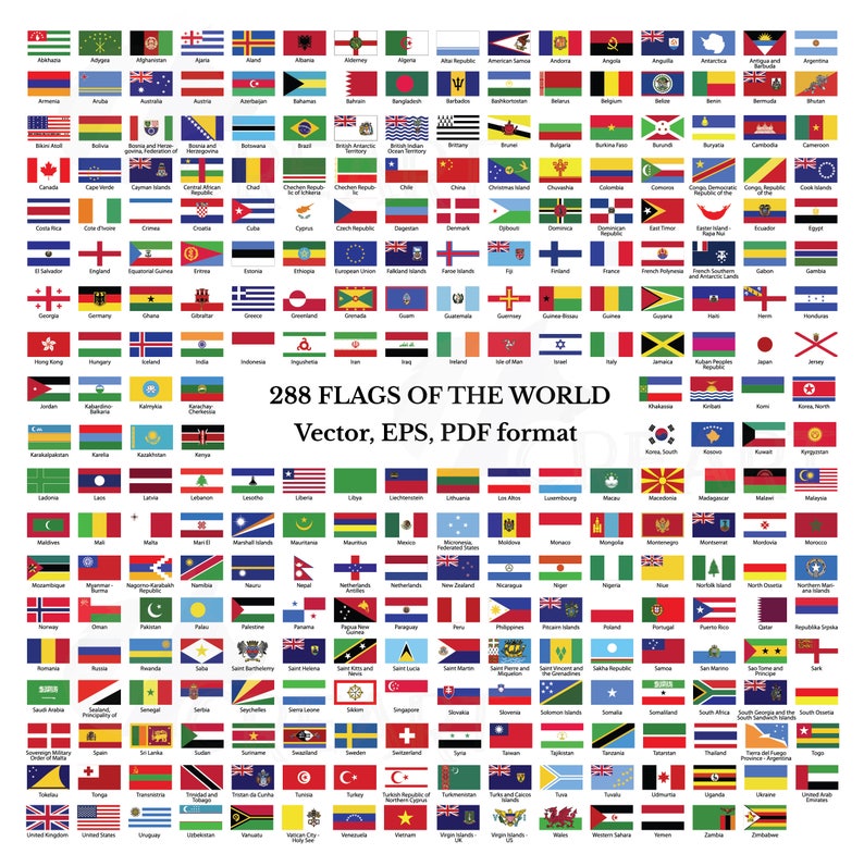 Flags collection of the world clip art 288 flags of ...