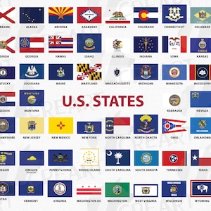 USA Hauptstadt und Staaten Flaggen Sammlung für Druck, 50 US Zustandsflaggen, Vektor-Design enthält transparente Png, Jpg, pfd. Mississippi AKTUALISIERT.