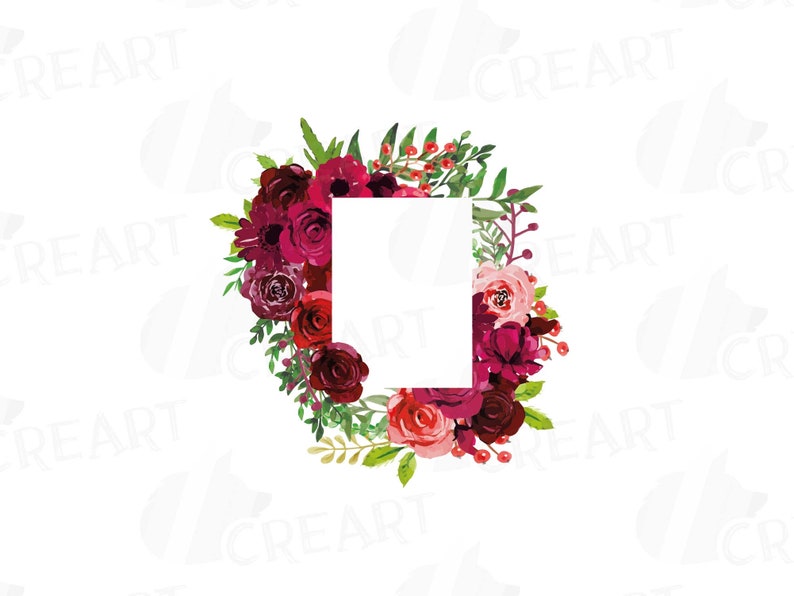 Download Boho Bordo Floral Frames Watercolor Clip Art Pack Svg Vector Illustrator Corel Files Included Watercolor Floral Leaves Borders Jpg Png Clip Art Art Collectibles Leadcampus Org