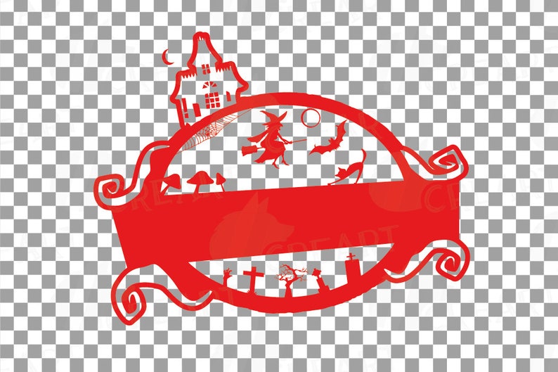 Halloween Digital Decor Frames. Halloween Wall Decor Photo Etsy