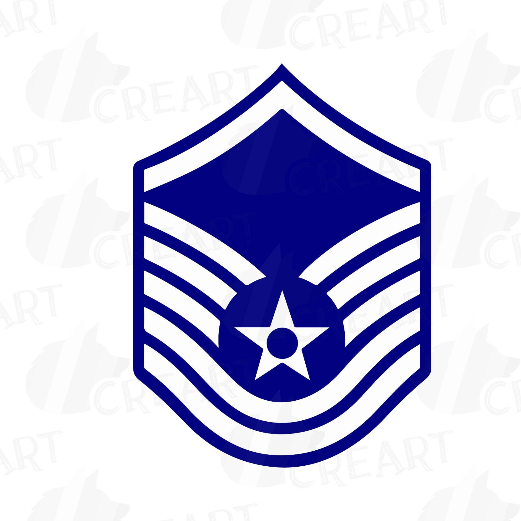 thumbnail image 2 of 2-Pack Air Force Senior Airman Rank Stickers – Military Decals, Made In USA 2 of 6