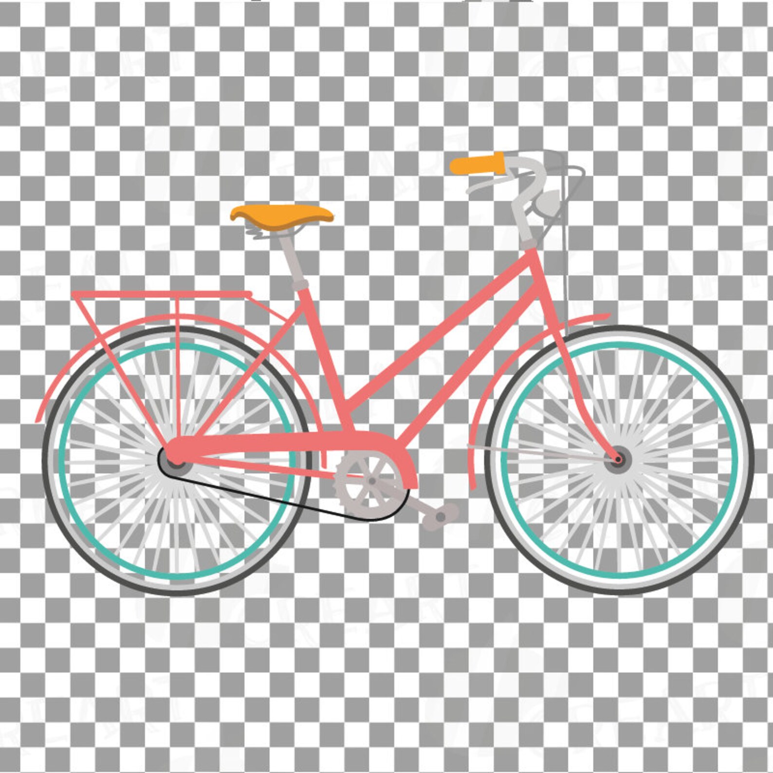 bicyclette gravure png