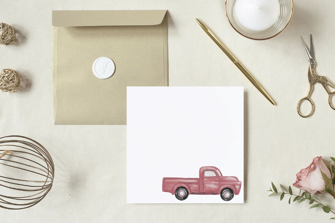 Watercolor Pastel Colored Trucks Clip Art. Printable Pickup - Etsy