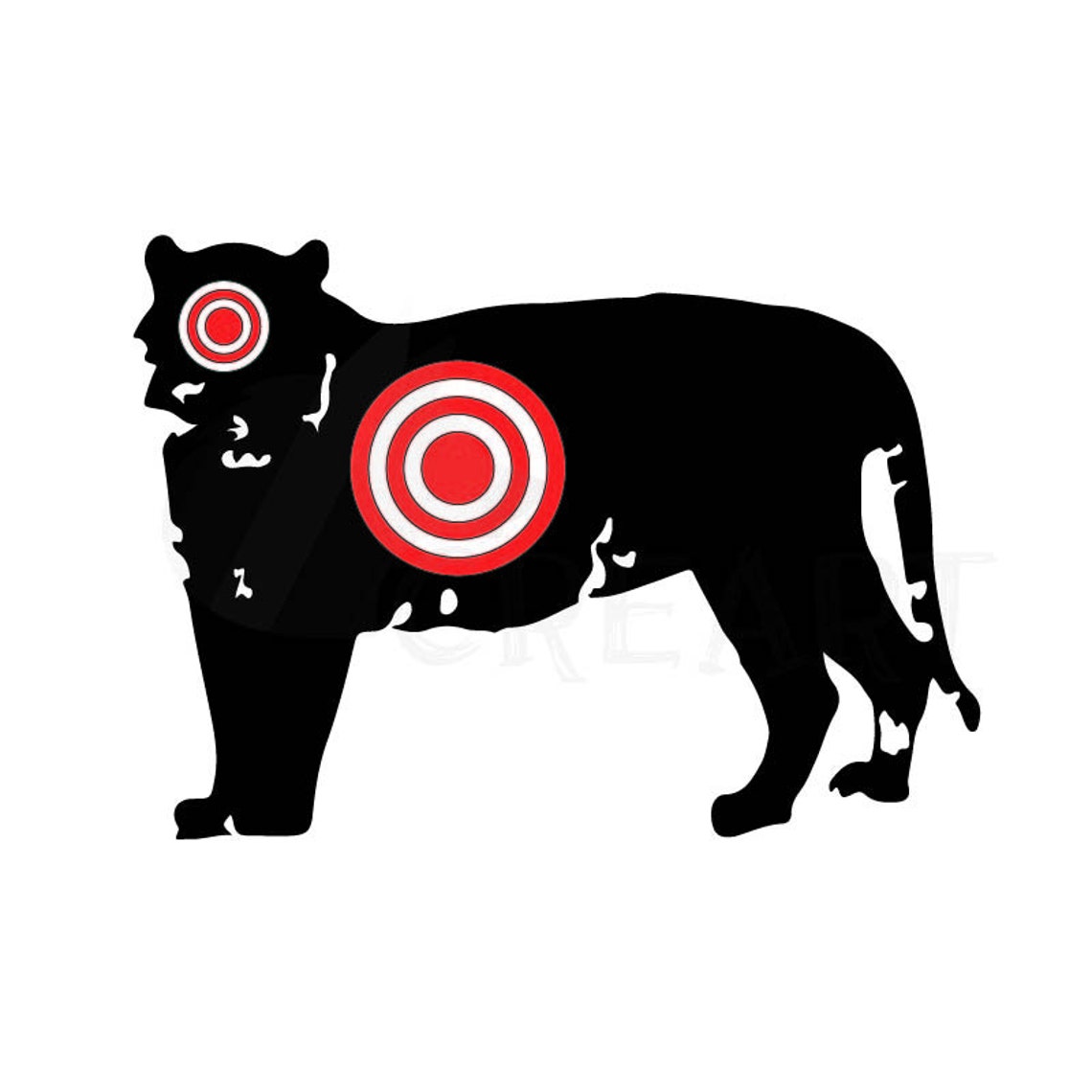 Animals Silhouette Shooting Target Clipart Pack With 10 | Etsy