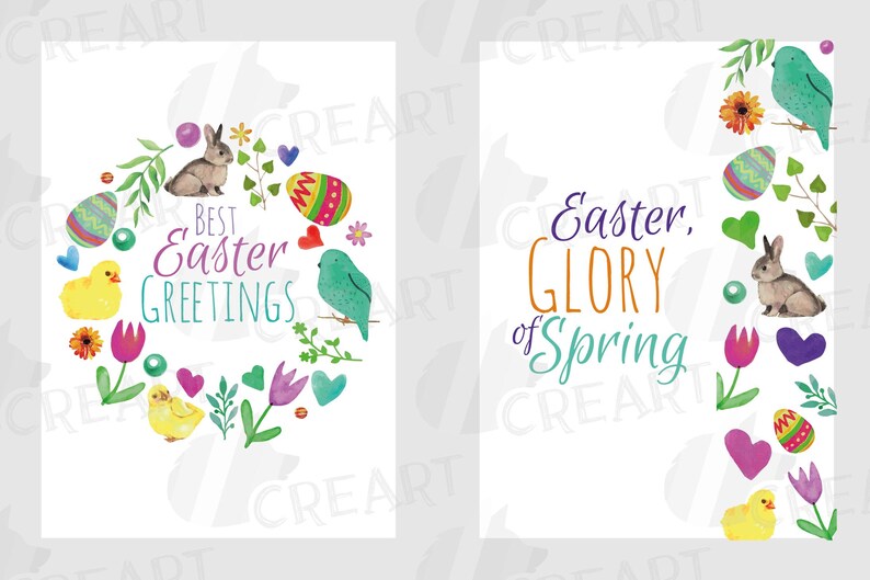Easter greeting playing cards, 6 Pleased Easter playing cards, vibrant playing cards, Printable Easter stickers, watercolor clear PNG and vectors picture about Happy Easter Cards Printable identify Easter greeting playing cards, 6 Pleased Easter playing cards, vibrant playing cards, Printable Easter stickers, watercolor clear PNG and vectors
