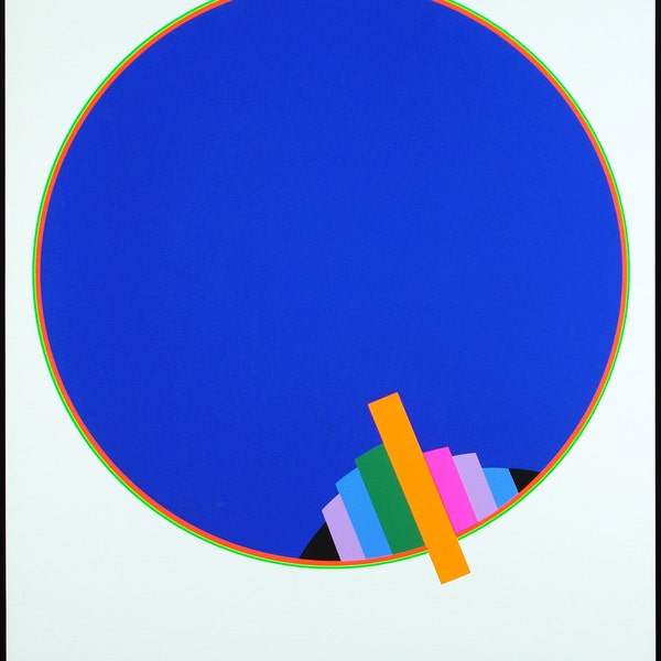 Op Art. Untitled, 1970. Serigraph by Eugenio CARMI