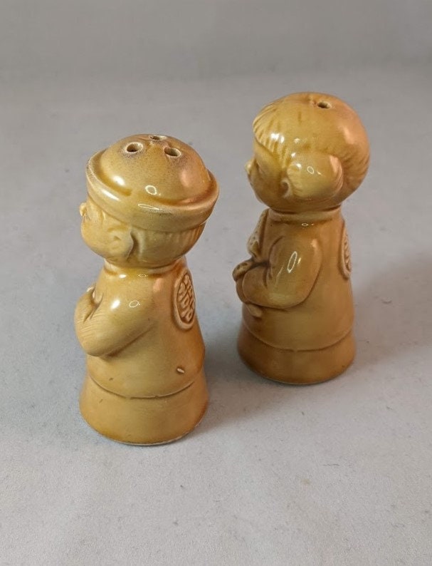 Salt & Pepper Shakers Chinese Boy and Girl Etsy Singapore