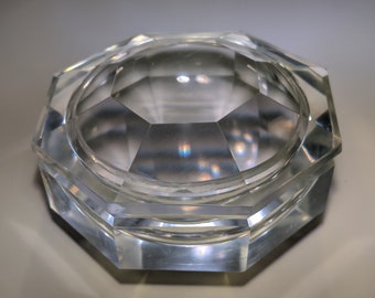 Geometric Glass Trinket Box