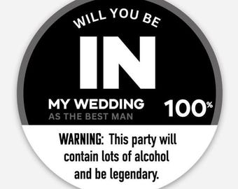Best Man Proposal / Best Man Gift / Be My Groomsman / Groomsmen Gift / Groomsman Gift / Groomsman Proposal / Funny Unique / Personalized