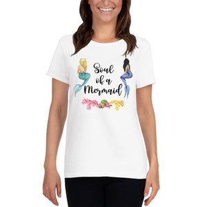 Mermaid T-Shirt, Mermaid Shirt, Women&#39;s Graphic Shirts, Ladies Graphic Shirts, Gift Ideas,  Cute Mermaid Shirts, Mermaid Tee