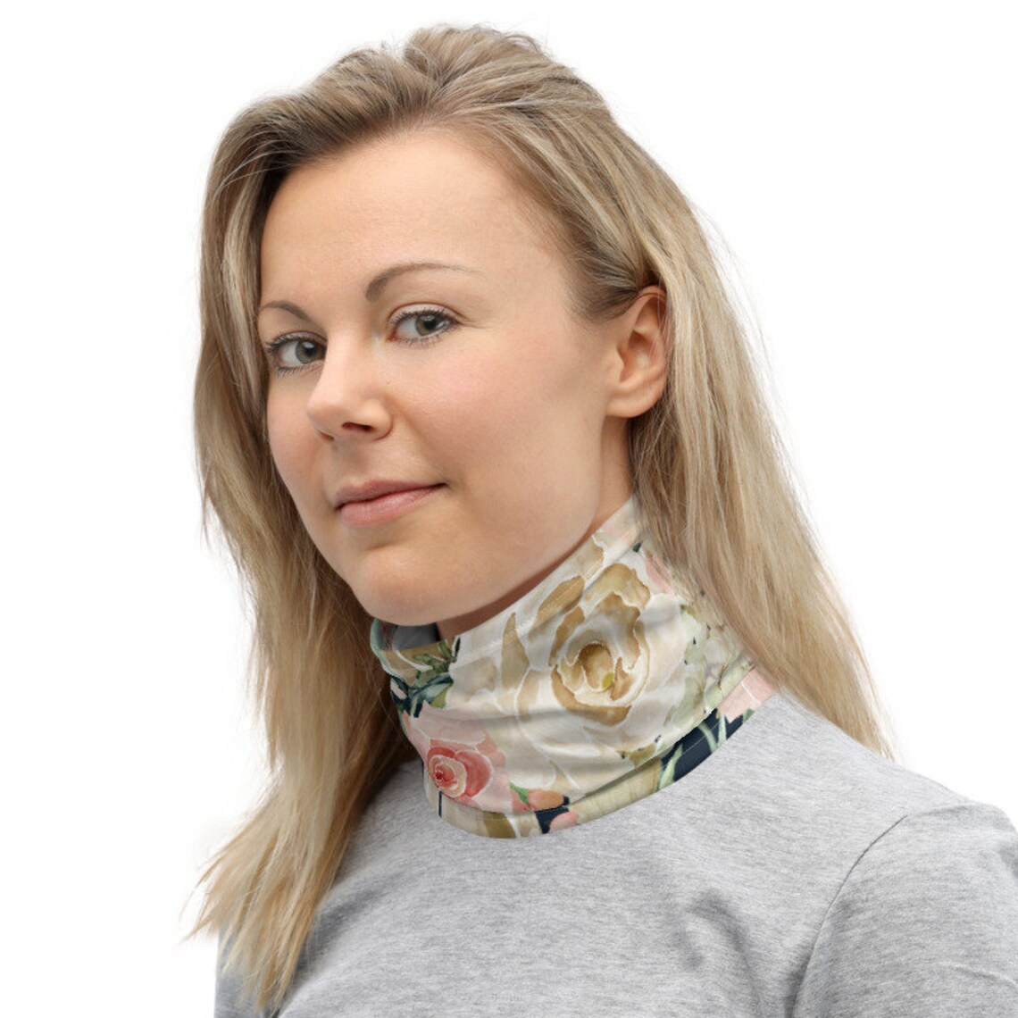 Women's Neck Gaiter Ladies Neck Gaiter Floral Neck Etsy