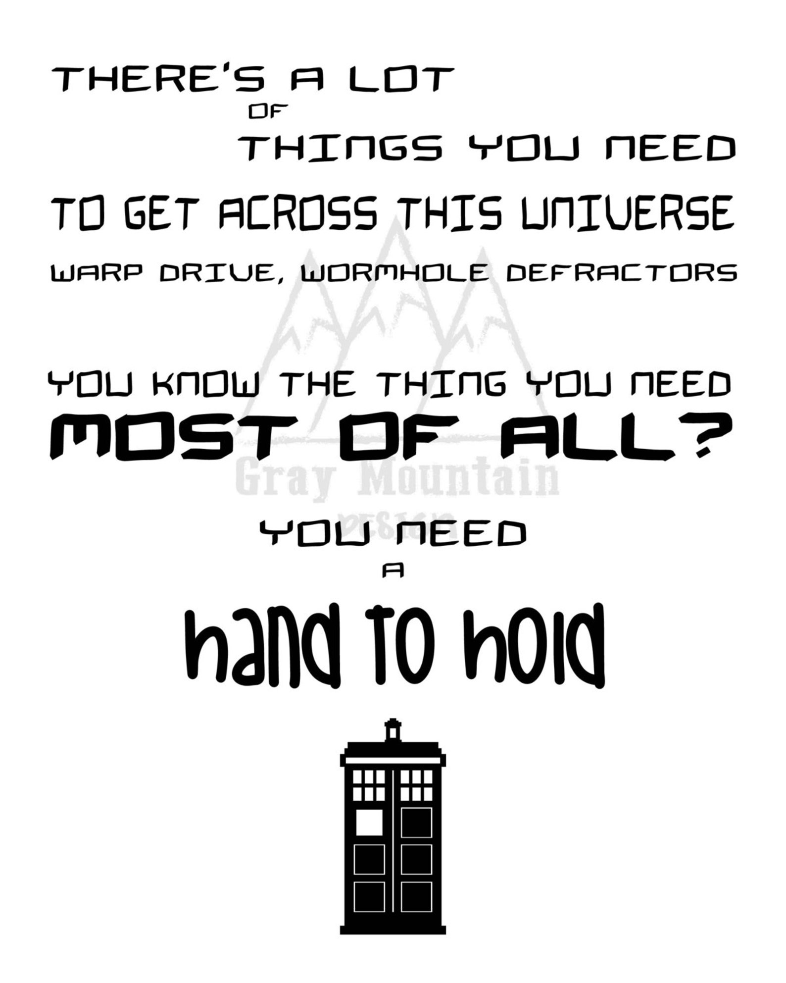 Wall Art Print Doctor Who Quote Instant Download Etsy