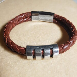 Men’s Brown Leather Bracelet