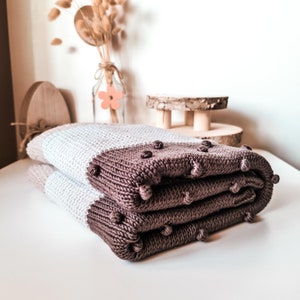 WZÓR na dziergany kocyk dla dziecka, natychmiastowe pobranie pliku PDF, prezent na baby shower, prezent dla kobiet w ciąży, wzór dziergany kocyk dla dziecka, kocyk