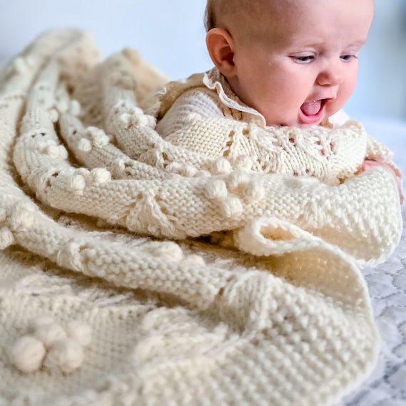Baby Blanket Knitting Pattern: Easy Knit Newborn Quilt (PDF)