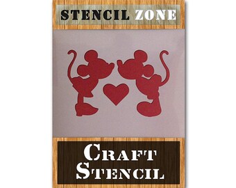 Mickey Mini Mouse KISS Mylar AIRRUSH Painting Wall Art Stencil