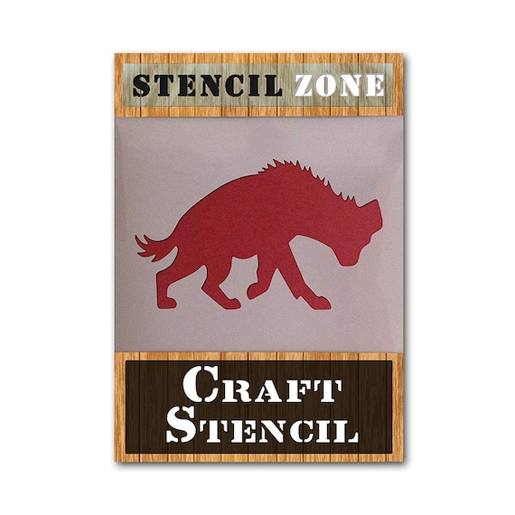 Triceratops Dinosaur Shape Mylar Airbrush Painting Wall Art Stencil two