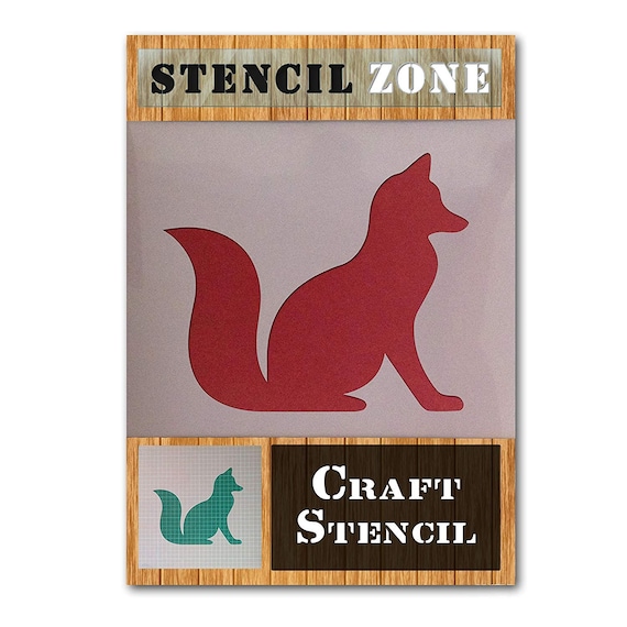 Fox Wild Animal Standing Mylar Airbrush Painting Wall Art Crafts Stencil 2