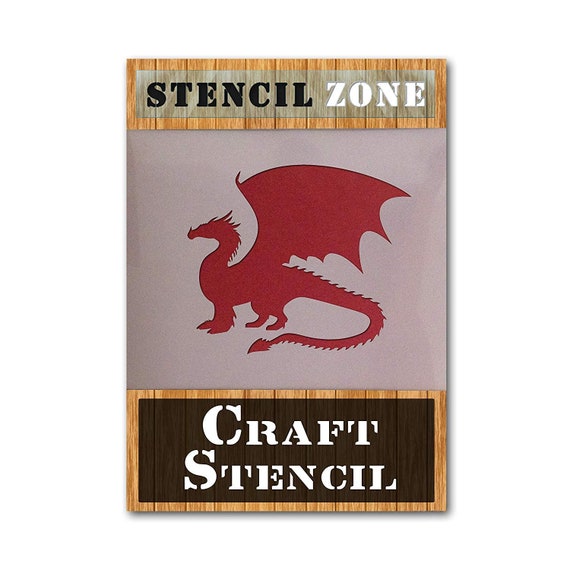 Welsh Dragon Wales Country Animal Mylar Airbrush Painting Wall Art Crafts Stenci