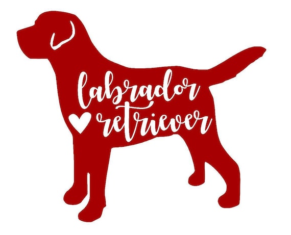 8/" Labrador Retriever vinyl decal//sticker dog animal pet puppy lab hunt