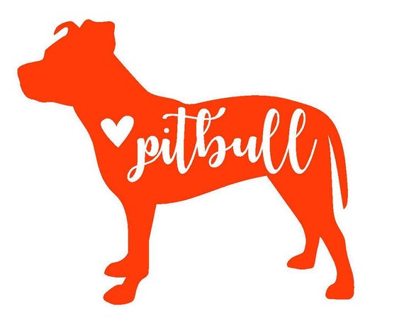 Pitbull vinyl decals Clearance