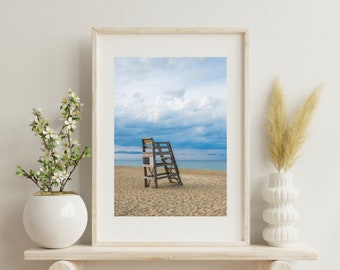 Lifeguard Stand in Kill Devil Hills NC 5936 , Outer Banks Art, Beach Art, Outer Banks photography, OBX scenery, authentic Outer Banks