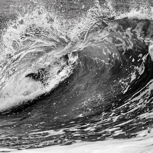 Ferocious Wave in Black and White 2683, Outer Banks Art, OBX Photography, OBX Wave Action, Authentic Outer Banks Art