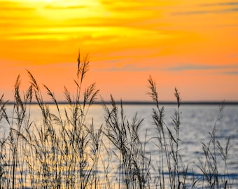 Sunset on the Sound 3097, Authentic Outer Banks Art, OBX Photography, Outer Banks Landscape, Coastal Art