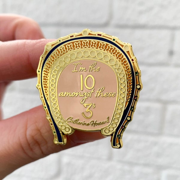 Catherine Howard SIX Musical Enamel Pin: Tudor Wives Lapel Brooch