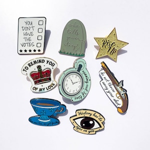 SECONDS - Hamilton the Musical enamel lapel pin badge brooch