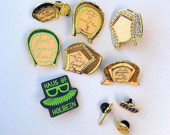 SECONDS - SIX the Musical enamel lapel pin badge brooch