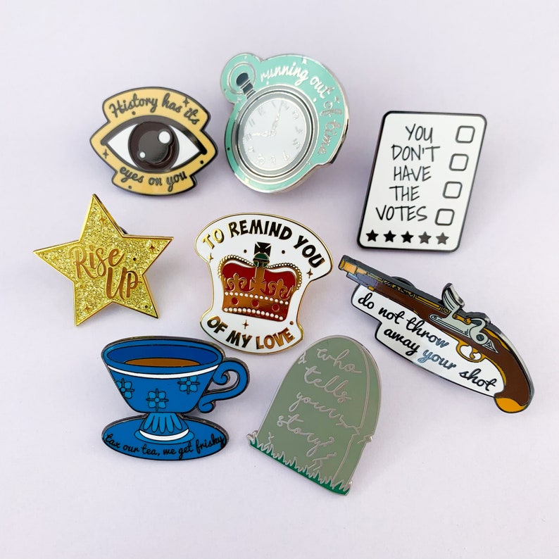 Hamilton RISE UP Enamel Lapel Pin Musical Badge Etsy UK