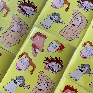 The Wild Thornberrys A6 Sticker Sheet - Nigel, Darwin, Donnie, Eliza, Debbie, Marianne