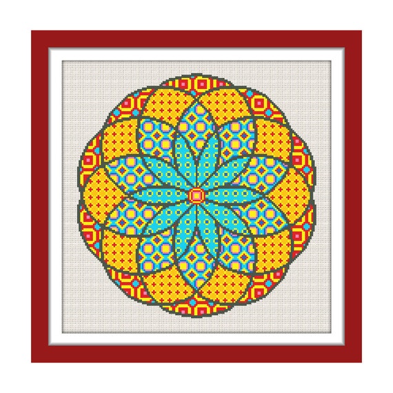 Mandala Cross Stitch Charts