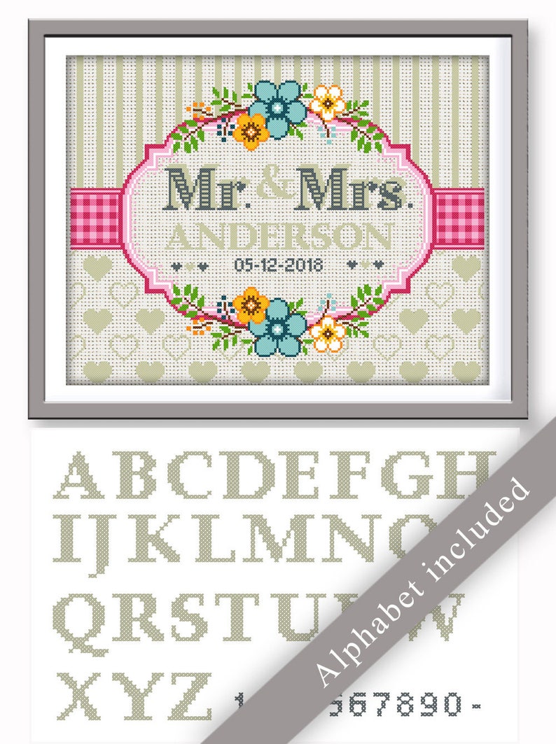 bogo free shoes on Customizable Bogo Free Diy Mr Mrs Cross Stitch Pattern P 1367 Anniversary Cross Stitch Pattern Wedding Cross Stitch Pattern Craft Supplies Tools Sewing Needlecraft