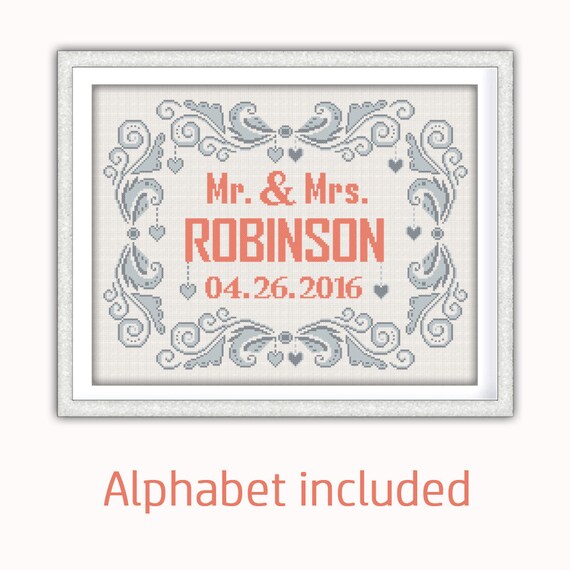 MINI RUBY WEDDING ANNIVERSARIO campionatore-COMPLETO CROSS STITCH KIT su 14 Aida