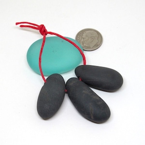 Lake Michigan Pebble Pendants