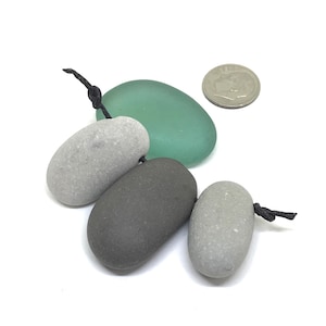 Lake Michigan Pebble Pendant Set