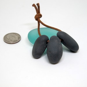 Lake Michigan Pebble Pendants