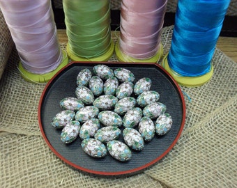 Loose Cloisonne Oval  Beads 20 pieces/lot
