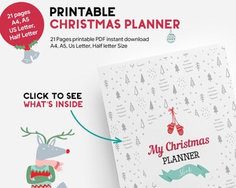 Undated printable Christmas planner