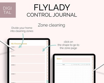 Digital flylady control journal for Goodnotes, Xodo, Noteshelf