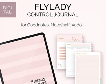 Digital flylady control journal for Goodnotes, Xodo, Noteshelf