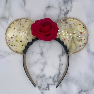 Disney Princess: Beauty and the Beast Belle Inspired Resin Minnie Mouse Ears